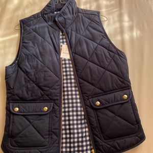 J.Crew Navy Vest, Size XS NWT